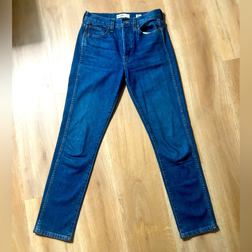 Re/Done denim button up jeans size 25